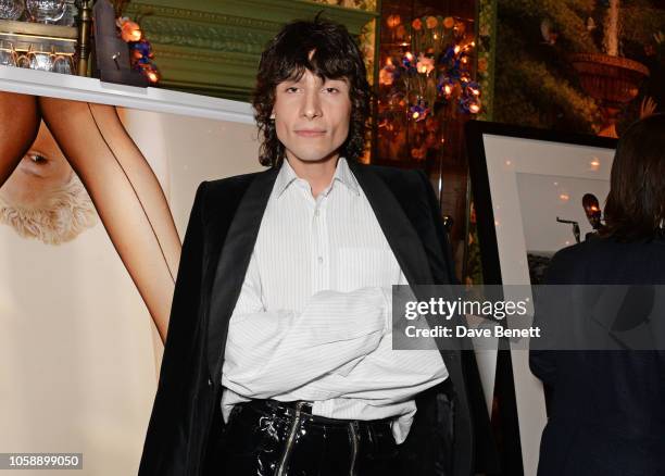 Kyle De'Volle attends the Annabel's Art Auction fundraiser in aid of Teenage Cancer Trust & Teen Cancer America at Annabel's on November 7, 2018 in...