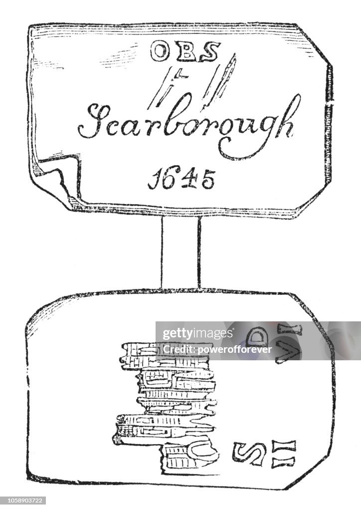 British Shilling Seige Coin from the Siege of Scarborough Castle (1645)