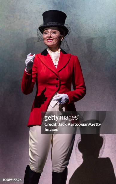 American mezzo-soprano Isabel Leonard performs at the final dress rehearsal prior to the US premiere of the Metropolitan Opera/English National Opera...