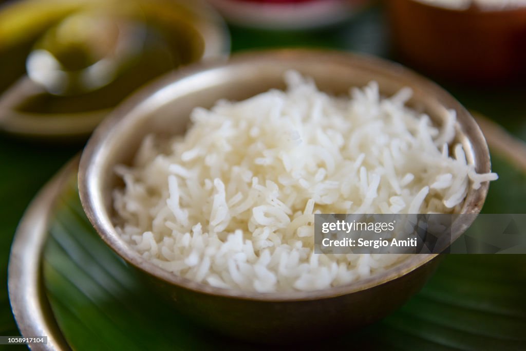Steamed rice bowl