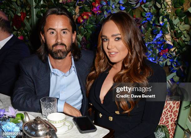 Jay Rutland and Tamara Ecclestone attend the Annabel's Art Auction fundraiser in aid of Teenage Cancer Trust & Teen Cancer America at Annabel's on...