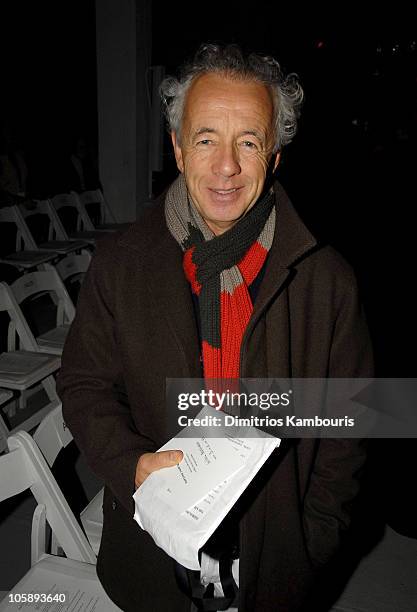 Gilles Bensimon during Olympus Fashion Week Fall 2006 - Narciso Rodriguez - Front Row and Backstage at Bryant Park in New York City, New York, United...