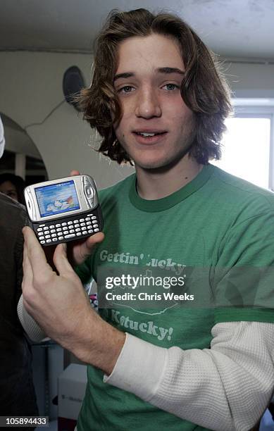 Trevor Morgan with T-Mobile MDA during 2006 Park City - The Loft featuring T-Mobile, Klipsch, and Hudson - Day 3 at 427 Main Street in Park City,...