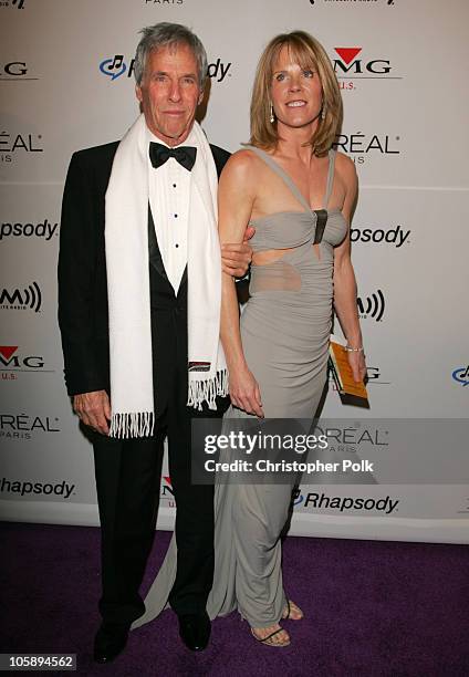 Burt Bacharach and wife Jane Hansen during 2006 Clive Davis Pre-GRAMMY Awards Party - Arrivals at Beverly Hilton Hotel in Beverly Hills, California,...