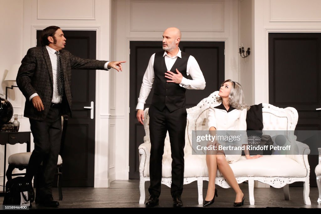"Boeing Boeing" Theater Play Run-Through At Theatre Daunou In Paris