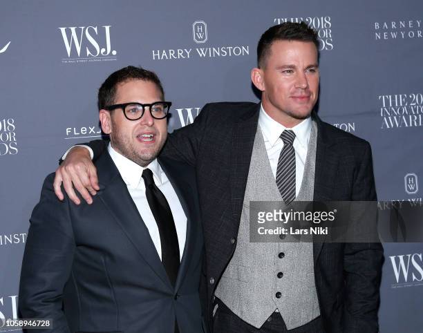 Jonah Hill and Channing Tatum attend WSJ. Magazine 2018 Innovator Awards Sponsored By Harry Winston, FlexJet & Barneys New York - Arrivals at MOMA on...