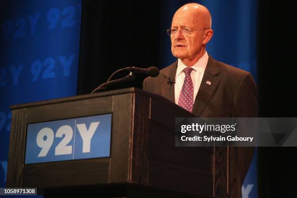 James Clapper attends The Common Good And The 92nd Street Y Co-Present Director James Clapper In Conversation With John Berman on November 7, 2018 in...