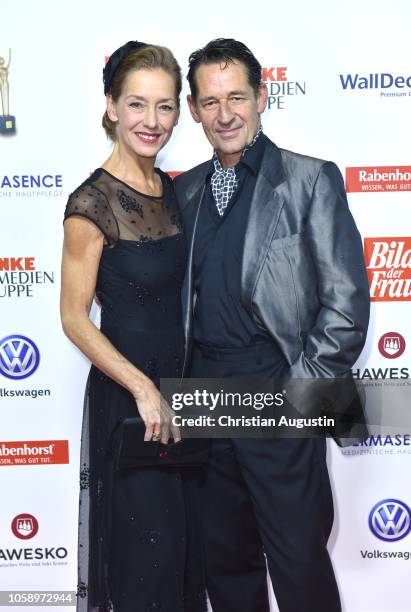 Max Tidorf and Lisa Seitz attend the 'Goldene Bild der Frau' award at Stage Operettenhaus on November 7, 2018 in Hamburg, Germany.