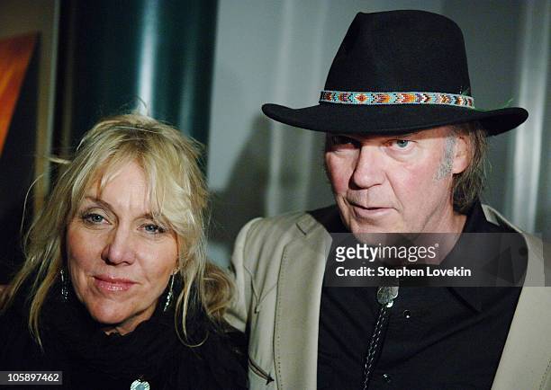 Pegi Young and Neil Young during New York Special Screening of "Neil Young: Heart of Gold" at Walter Reade Theatre at Lincoln Center in New York...