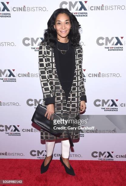 Jewelry designer Monique Péan attends the opening of CMX CineBistro with special screenings of 'BlacKkKlansman', 'City Lights' & 'Pretty Baby' at CMX...