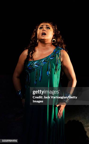 Russian soprano Anna Netrebko at the final dress rehearsal prior to the season revival of the Metropolitan Opera/Sonja Frisell production of 'Aida'...