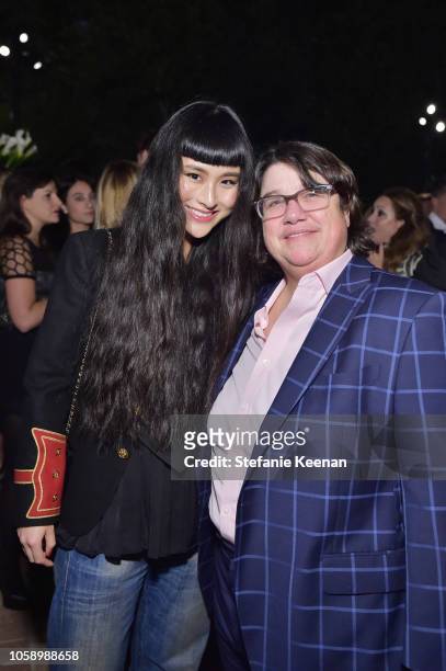 Asia Chow and Cathy Opie attend Michael Kors Dinner to celebrate Kate Hudson and The World Food Programme on November 7, 2018 in Beverly Hills,...