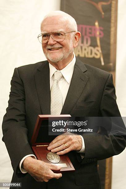 Frank Pierson, recipient of the Morgan Cox Award during 2006 Writers Guild Awards - Press Room at Hollywood Palladium in Hollywood, California,...