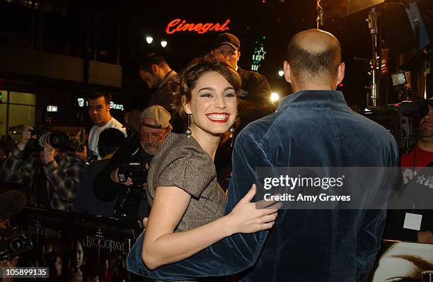 Kelly Brook and Billy Zane during "BloodRayne" Los Angeles Premiere - Red Carpet at Mann's Chinese Theater in Hollywood, California, United States.