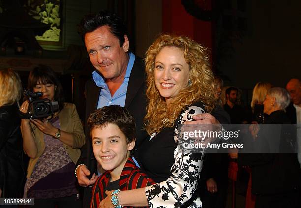 Michael Madesn, Virginia Madsen and her son Jack during "BloodRayne" Los Angeles Premiere - Red Carpet at Mann's Chinese Theater in Hollywood,...