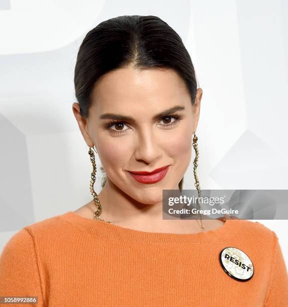 Melia Kreiling attends the Premiere Of Vertical Entertainment's "Pimp" at Pacific Theatres at The Grove on November 7, 2018 in Los Angeles,...