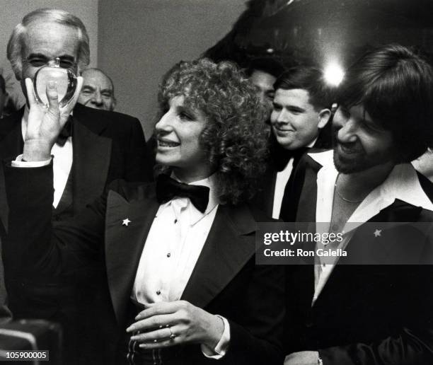 Steve Ross, Barbra Streisand, and Jon Peters during "A Star Is Born" New York City Premiere - After Party at Tavern on the Green in New York City,...