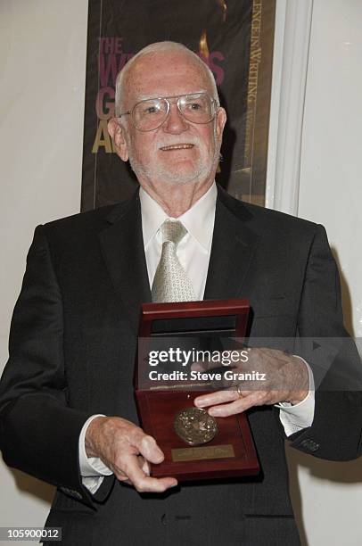 Frank Pierson, winner of the Morgan Cox Award during 2006 Writers Guild Awards - Press Room at Hollywood Palladium in Hollywood, California, United...