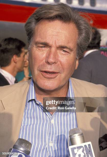 Robert Wagner during Robert Wagner and Jill St. John Sighting at the Orlando Airport - June 5, 1990 at Orlando Airport in Orlando, Florida, United...