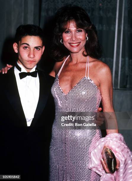 Michele Lee and son David Farentino during "Knots Landing" Wrap Party at Beverly Wilshire Hotel in Beverly Hills, California, United States.