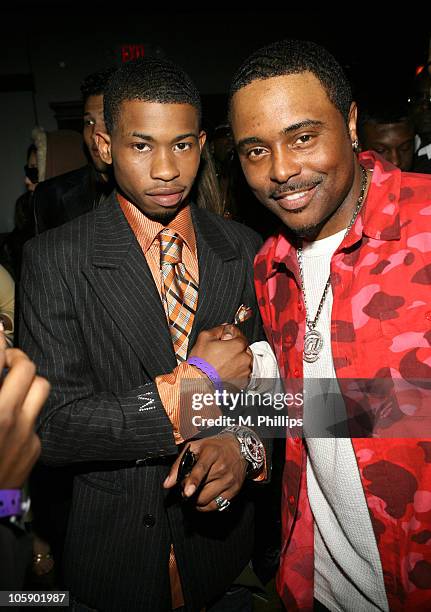 Marcus Paulk and Alex Thomas during King Magazine's 2nd Annual "King Size: Volume 2" Honoring Nick Cannon at Logia in Los Angeles, California, United...