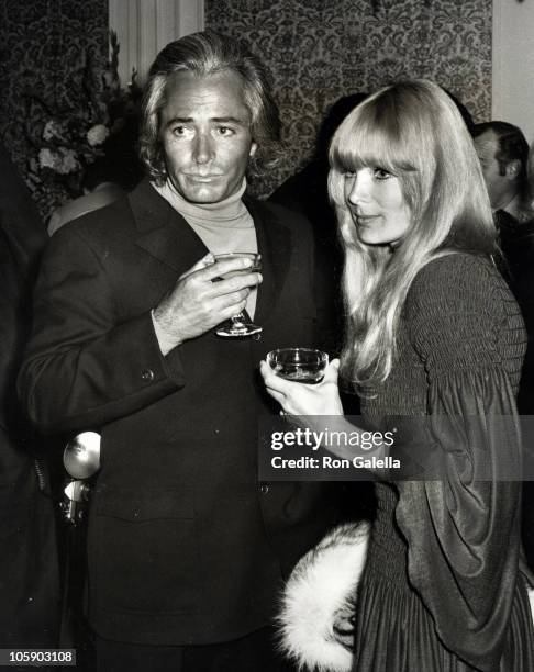 John Derek and Linda Evans during Sonny and Cher Opening at Century Plaza - April 4, 1970 at Century Plaza in Los Angeles, California, United States.