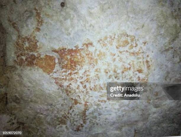 The 40,000-year-old animal-shaped painting considered as the oldest cave art on earth which is discovered in caves hidden in a remote mountainous...