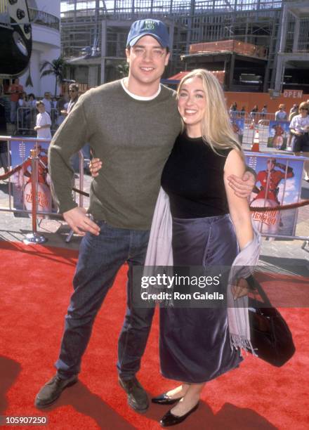 Brendan Fraser and Afton Smith during "Dudley Do-Right" Los Angeles Premiere at Cineplex Universal City Cinemas in Universal City, California, United...