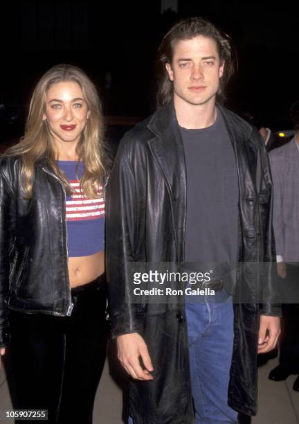 Brendan Fraser and Afton Smith during "I Shot Andy Warhol" Los Angeles Premiere at Cinerama Dome Theater in Hollywood, California, United States.