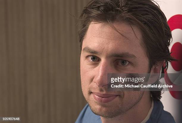 Zach Braff during 2004 Sundance Film Festival - IFC and Target Party - Portrait Gallery at The River Horse in Park City, Utah, United States.