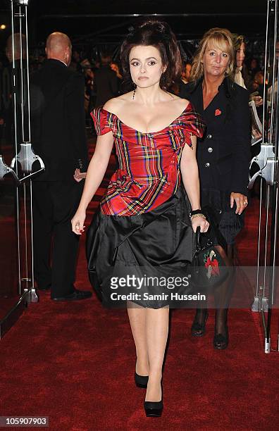 Actress Helena Bonham Carter attends the American Express Gala Screening of 'The King's Speech' during the 54th BFI London Film Festival at the Odeon...