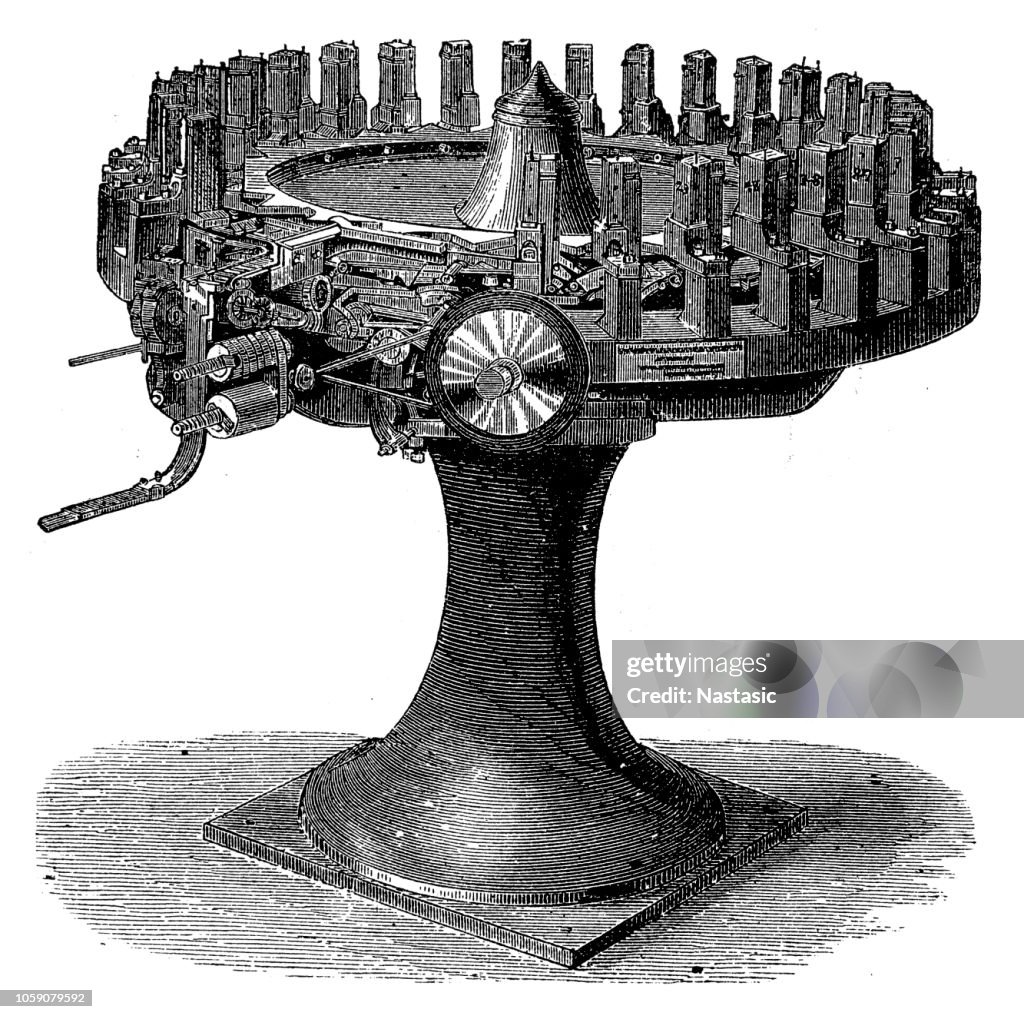 Typesetting machine by Alexander Mackie, Warrington