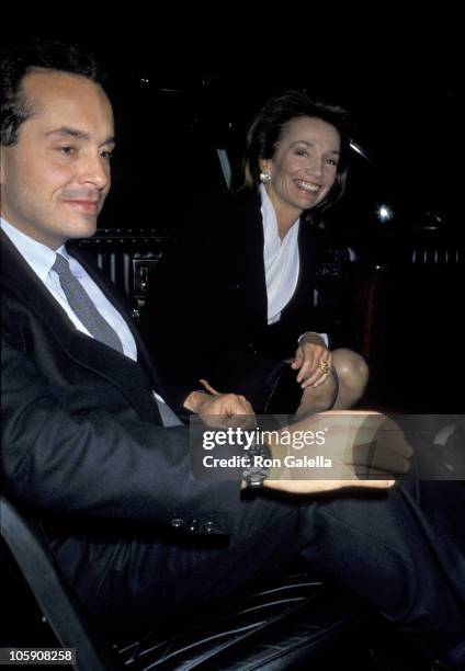 Anthony Radziwill and Lee Radziwill during Premiere of "Cinema Paradiso" in New York at Lincoln Center in New York City, New York, United States.
