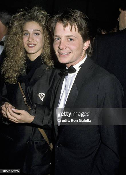 Michael J. Fox and Sarah Jessica Parker during Jewish National Funds Annual Tree of Life Awards at Sheraton Premiere Hotel in Los Angeles,...