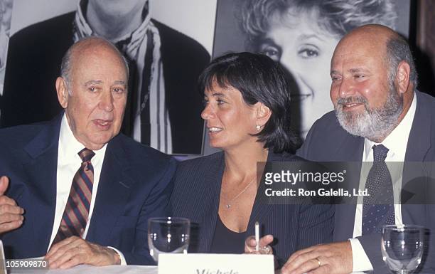 Carl Reiner, Michele Singer and Rob Reiner during 1997 Women In Film Crystal Awards at Century Plaza Hotel in Century City, California, United States.