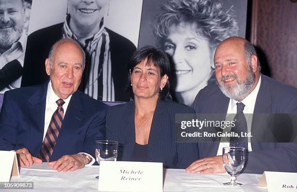 Carl Reiner, Michele Singer and Rob Reiner during 1997 Women In Film Crystal Awards at Century Plaza Hotel in Century City, California, United States.