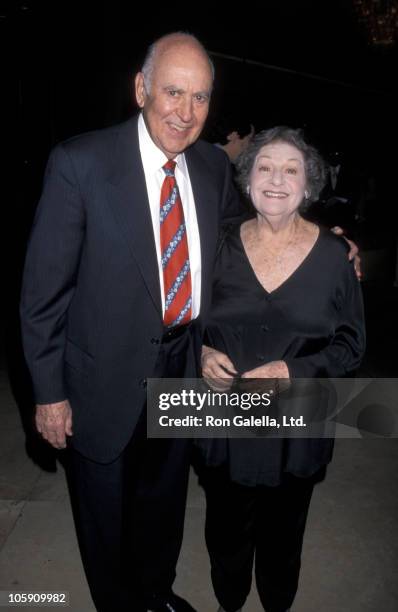 Carl Reiner and Estelle Reiner during Spirit of Liberty Awards - October 20, 1999 at Beverly Hilton Hotel in Beverly Hills, California, United States.