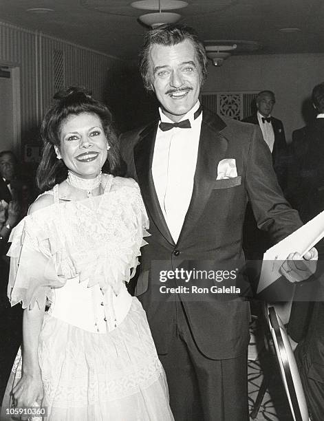 Vera Novak and Robert Goulet during 38th Annual Tony Awards Party at Waldorf Astoria Hotel in New York City, New York, United States.