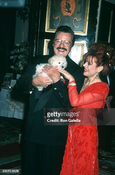 Robert Goulet and Vera Novak during "The Red Ball" Benefiting NYU Medical Center - February 13, 1996 at Plaza Hotel in New York City, New York,...