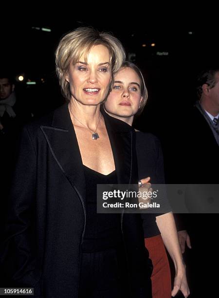 Jessica Lange and daughter Alexandra Baryshnikov during "Titus" New York City Screening - December 16, 1999 at Union Square Theater in New York City,...