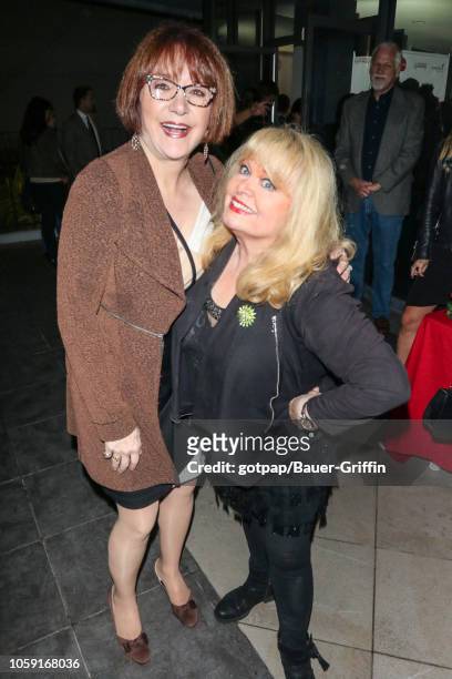 Lee Garlington and Sally Struthers are seen on November 07, 2018 in Los Angeles, California.