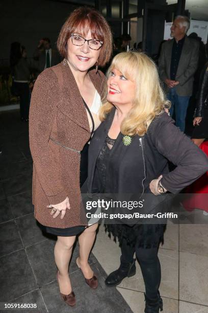 Lee Garlington and Sally Struthers are seen on November 07, 2018 in Los Angeles, California.