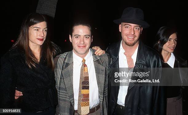 Deborah Falconer, Robert Downey Jr., Leif Garrett and wife