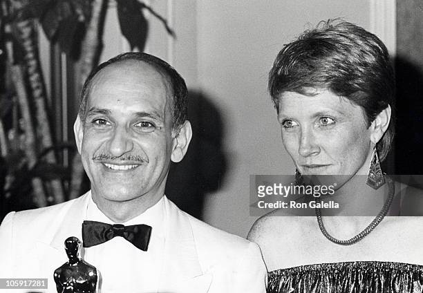 Ben Kingsley and Alison Sutcliffe during 55th Annual Academy Awards - Pressroom at Dorothy Chandler Pavilion in Los Angeles, CA., United States.