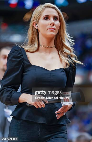 Laura Rutledge Shot ESPN reporter Laura Rutledge is seen at Bankers Life Fieldhouse on ...