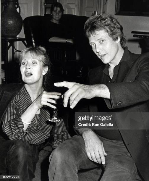 Georgianne Walken and Christopher Walken during Party for the Opening Night of "Edmund Kean" at Players Club in New York City, New York, United...