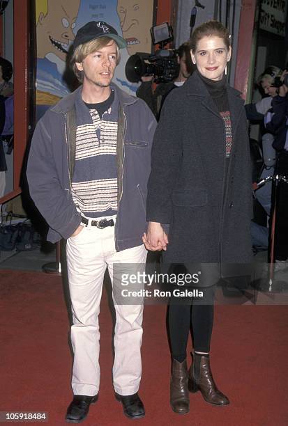 David Spade and Kristy Swanson during "Beavis and Butthead Do America" Los Angeles Premiere at Mann's Chinese Theater in Hollywood, California,...