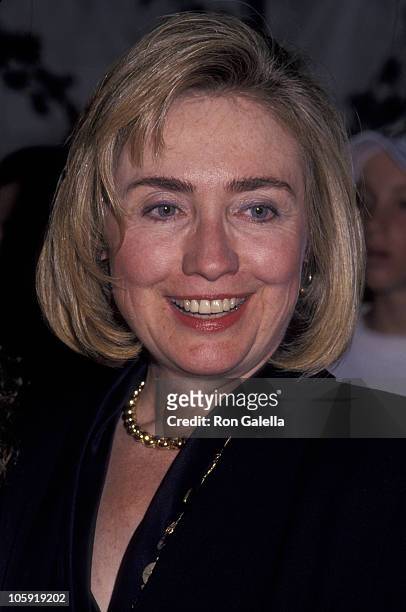 Hillary Clinton during 2nd Annual Kids Carnival for Pediatric AIDS Foundation at Industria Superstudio in New York City, New York, United States.
