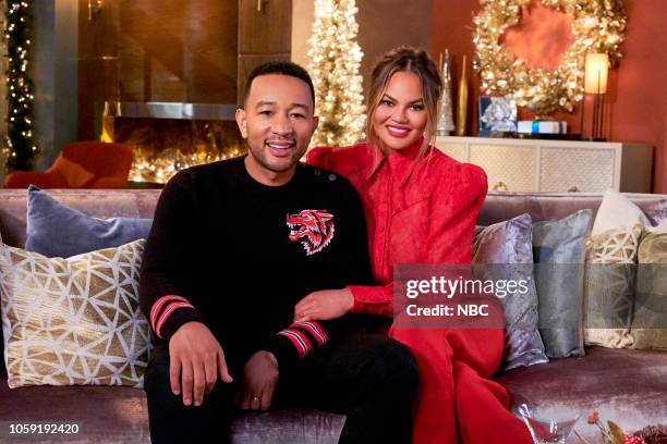 Press Junket" -- Pictured: John Legend, Chrissy Teigen --