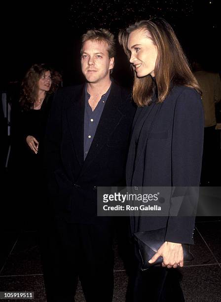 Kiefer Sutherland and Lisa Stothard during "Article 99" Los Angeles Premiere at Directors Guild in West Hollywood, California, United States.